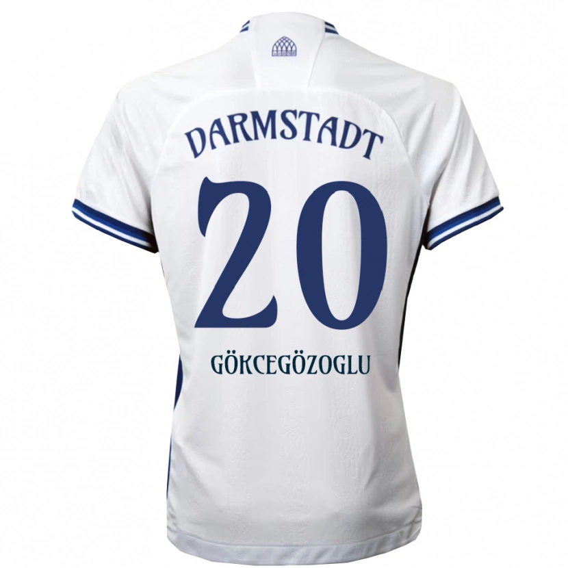 Danxen Męski Musa Gökcegözoglu #20 Biało Niebieski Wyjazdowa Koszulka 2025/26 Koszulki Klubowe