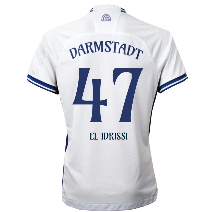 Danxen Męski Othmane El Idrissi #47 Biało Niebieski Wyjazdowa Koszulka 2025/26 Koszulki Klubowe