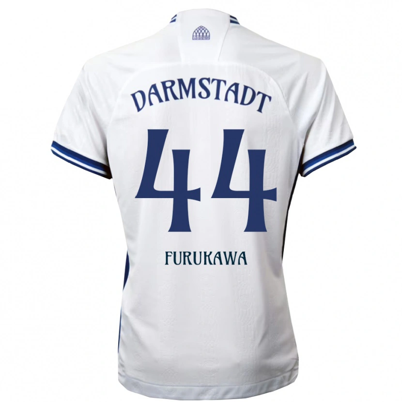 Danxen Męski Yosuke Furukawa #44 Biało Niebieski Wyjazdowa Koszulka 2025/26 Koszulki Klubowe
