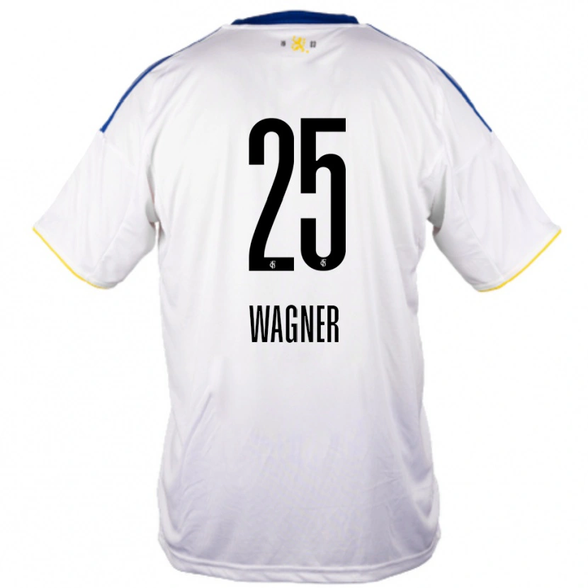 Danxen Męski Allison Wagner #25 Biało Niebiesko Żółty Wyjazdowa Koszulka 2025/26 Koszulki Klubowe
