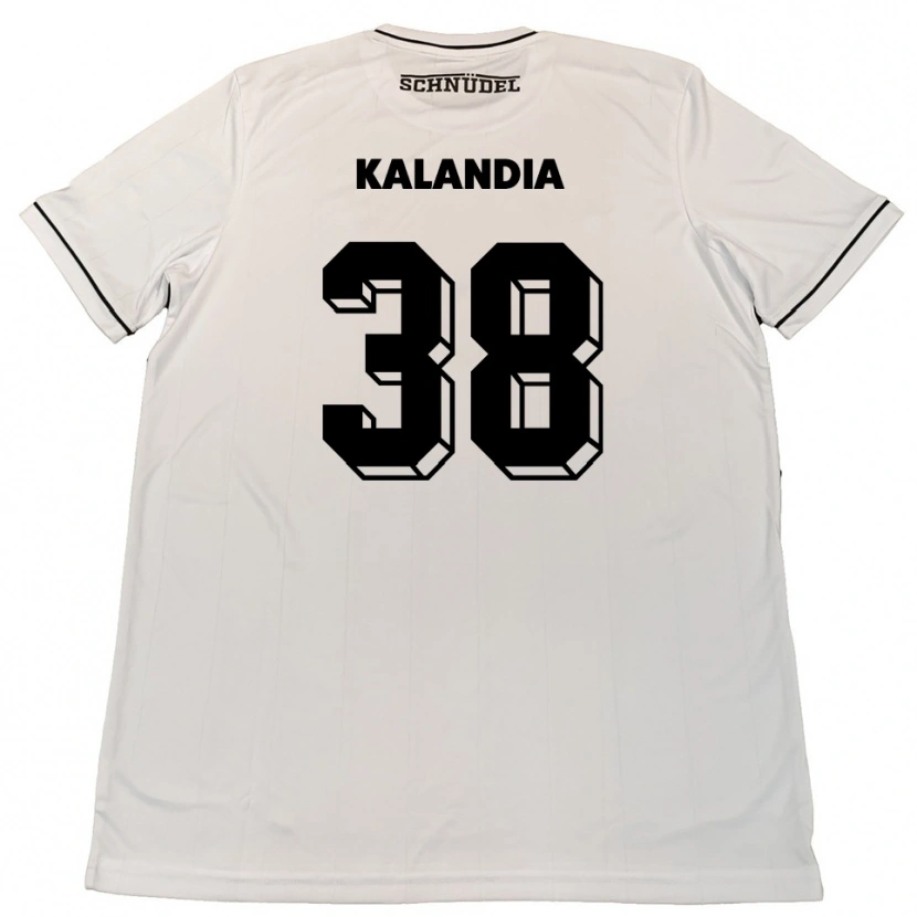 Danxen Męski Luka Kalandia #38 Biało Czarny Wyjazdowa Koszulka 2025/26 Koszulki Klubowe