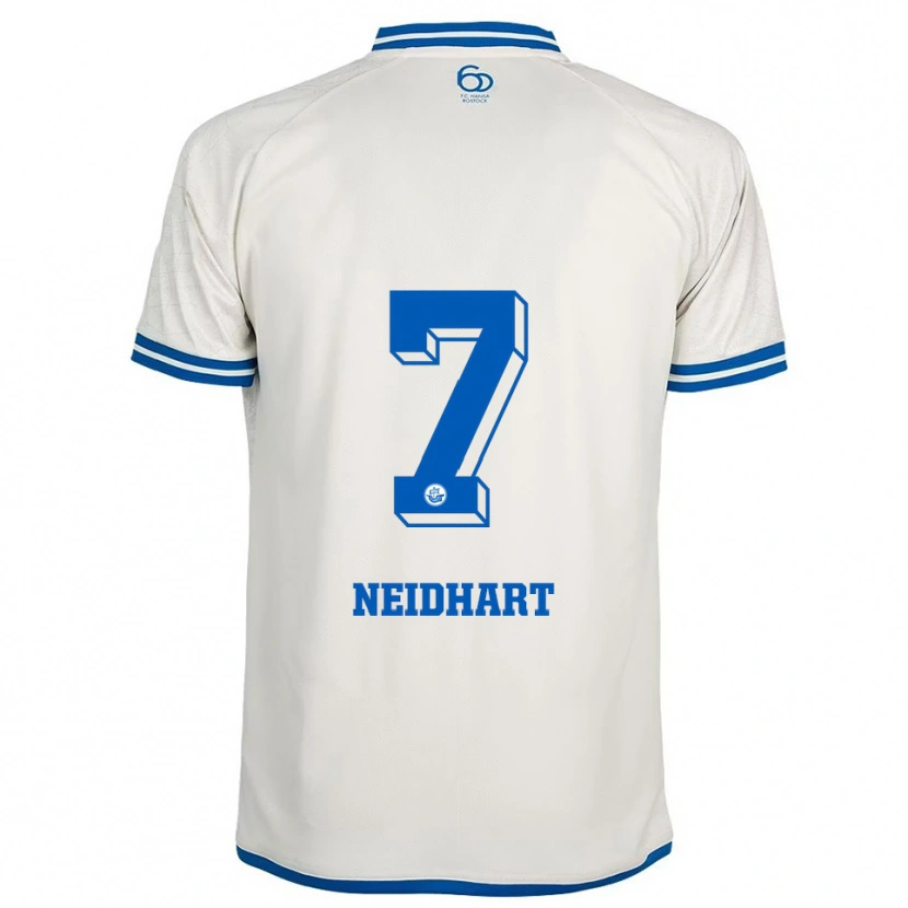 Danxen Męski Nico Neidhart #7 Biało Niebieski Wyjazdowa Koszulka 2025/26 Koszulki Klubowe