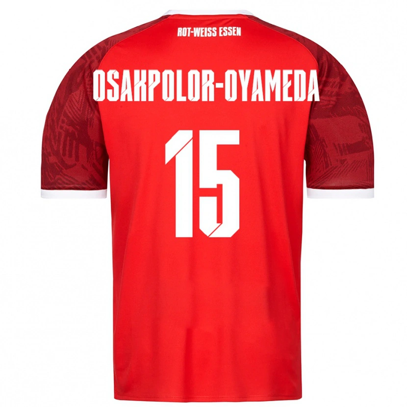 Danxen Męski Joel Osakpolor-Oyameda #15 Czerwono Burgundowo Biały Wyjazdowa Koszulka 2025/26 Koszulki Klubowe