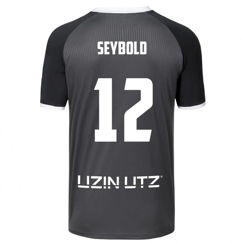 Danxen Męski Marvin Seybold #12 Szaro Biały Wyjazdowa Koszulka 2025/26 Koszulki Klubowe