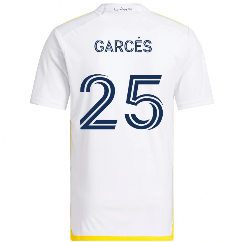 Danxen Dzieci Carlos Garcés #25 Fioletowy Niebieski Domowa Koszulka 2025/26 Koszulki Klubowe