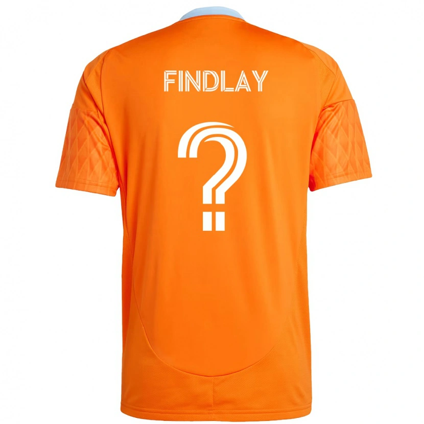 Danxen Dzieci Maddox Findlay #0 Fioletowy Pomarańczowy Domowa Koszulka 2025/26 Koszulki Klubowe