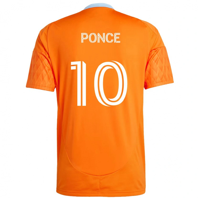 Danxen Dzieci Ezequiel Ponce #10 Fioletowy Pomarańczowy Domowa Koszulka 2025/26 Koszulki Klubowe