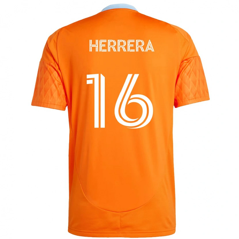 Danxen Dzieci Hector Herrera #16 Fioletowy Pomarańczowy Domowa Koszulka 2025/26 Koszulki Klubowe