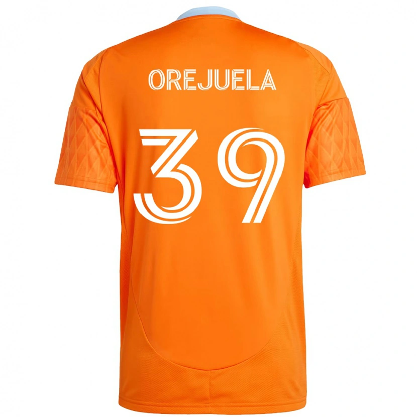 Danxen Dzieci Jesus Orejuela #39 Fioletowy Pomarańczowy Domowa Koszulka 2025/26 Koszulki Klubowe