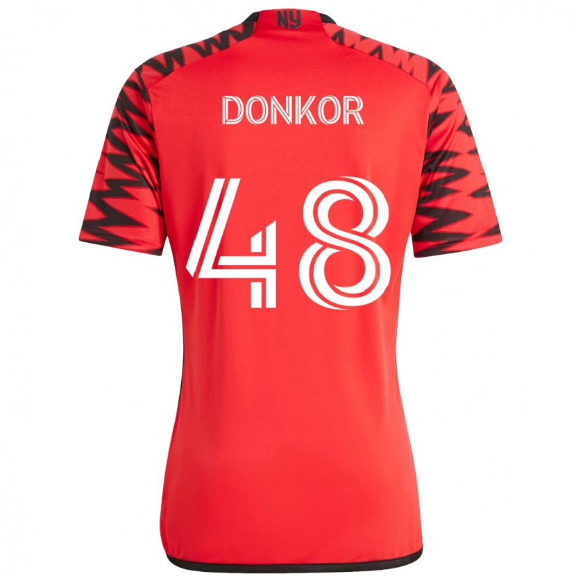 Danxen Dzieci Ronald Donkor #48 Beżowy Czarny Domowa Koszulka 2025/26 Koszulki Klubowe