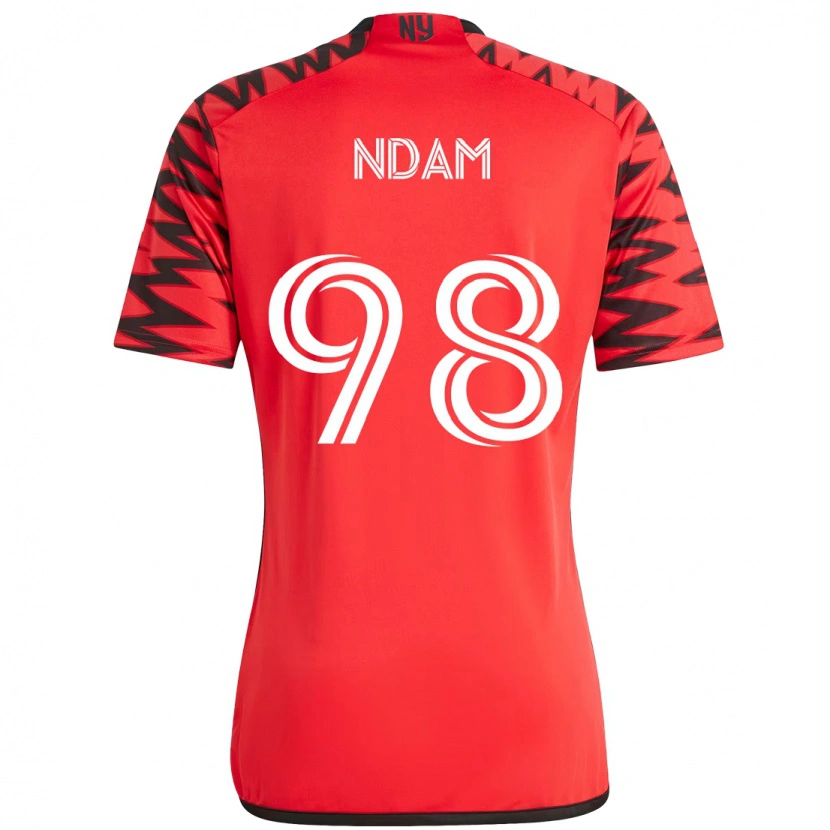 Danxen Dzieci Hassan Ndam #98 Beżowy Czarny Domowa Koszulka 2025/26 Koszulki Klubowe