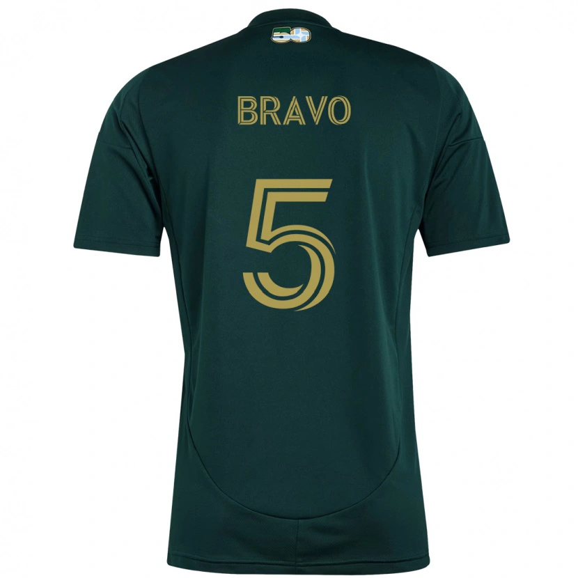 Danxen Dzieci Claudio Bravo #5 Beżowy Zielony Domowa Koszulka 2025/26 Koszulki Klubowe