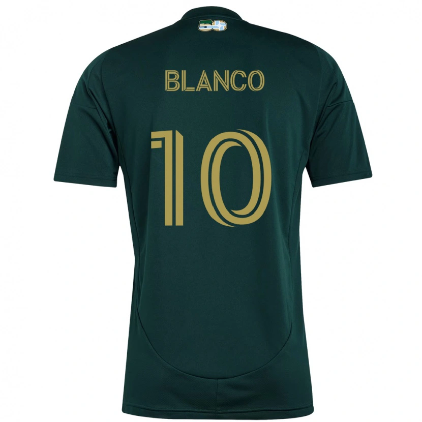 Danxen Dzieci Sebastián Blanco #10 Beżowy Zielony Domowa Koszulka 2025/26 Koszulki Klubowe