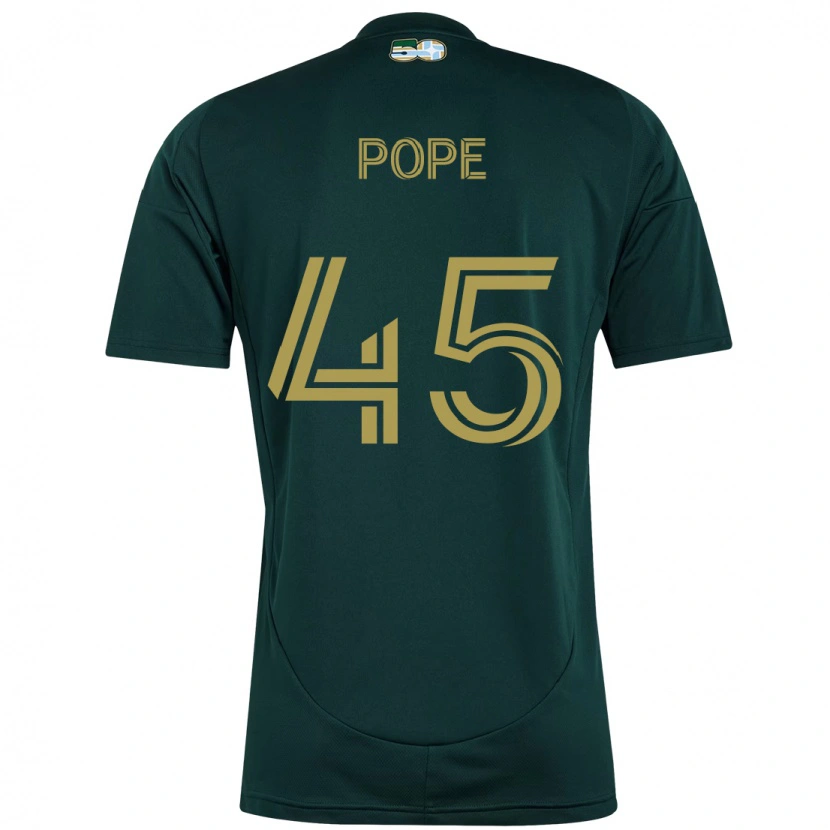 Danxen Dzieci Blake Pope #45 Beżowy Zielony Domowa Koszulka 2025/26 Koszulki Klubowe
