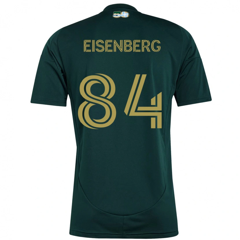 Danxen Dzieci Max Eisenberg #84 Beżowy Zielony Domowa Koszulka 2025/26 Koszulki Klubowe