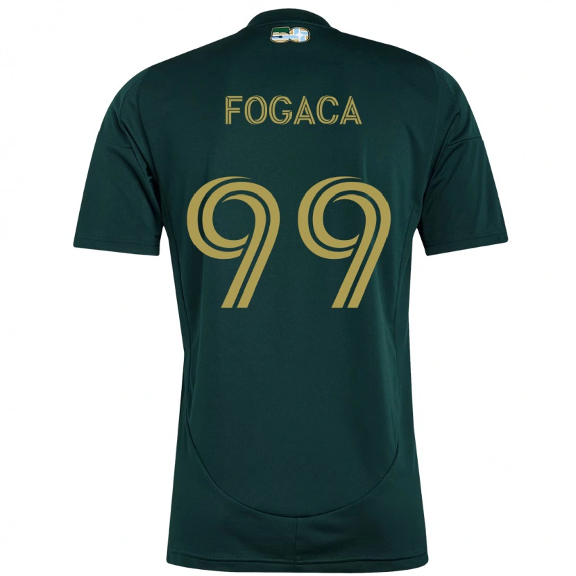 Danxen Dzieci Nathan Fogaça #99 Beżowy Zielony Domowa Koszulka 2025/26 Koszulki Klubowe