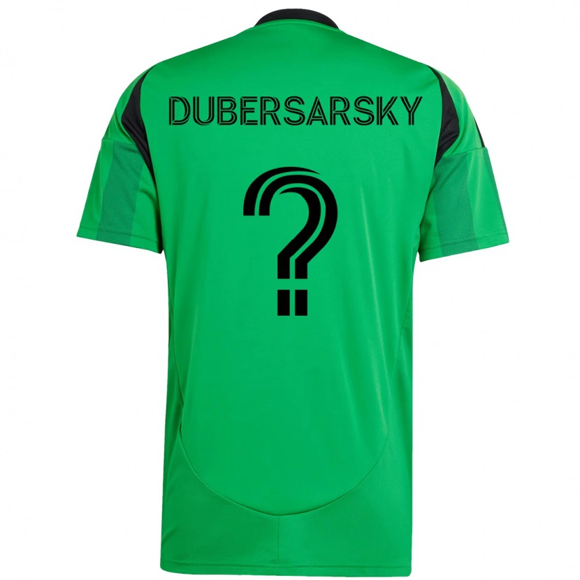 Danxen Dzieci Nicolás Dubersarsky #0 Biały Zielony Domowa Koszulka 2025/26 Koszulki Klubowe