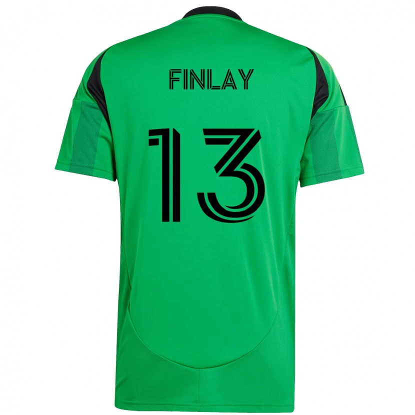 Danxen Dzieci Ethan Finlay #13 Biały Zielony Domowa Koszulka 2025/26 Koszulki Klubowe