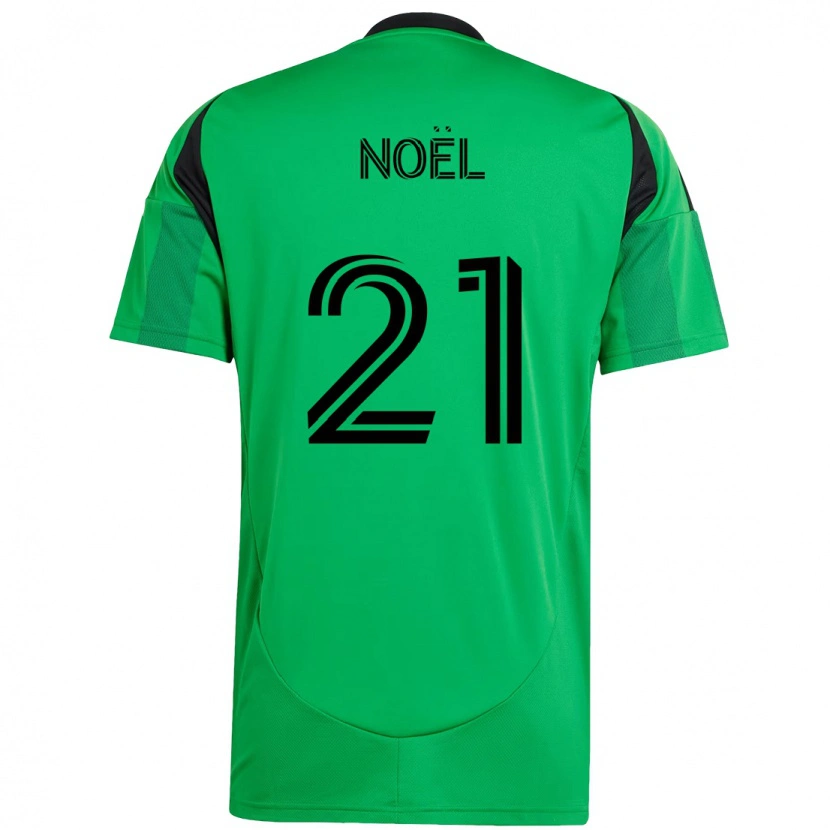 Danxen Dzieci Valentin Noël #21 Biały Zielony Domowa Koszulka 2025/26 Koszulki Klubowe