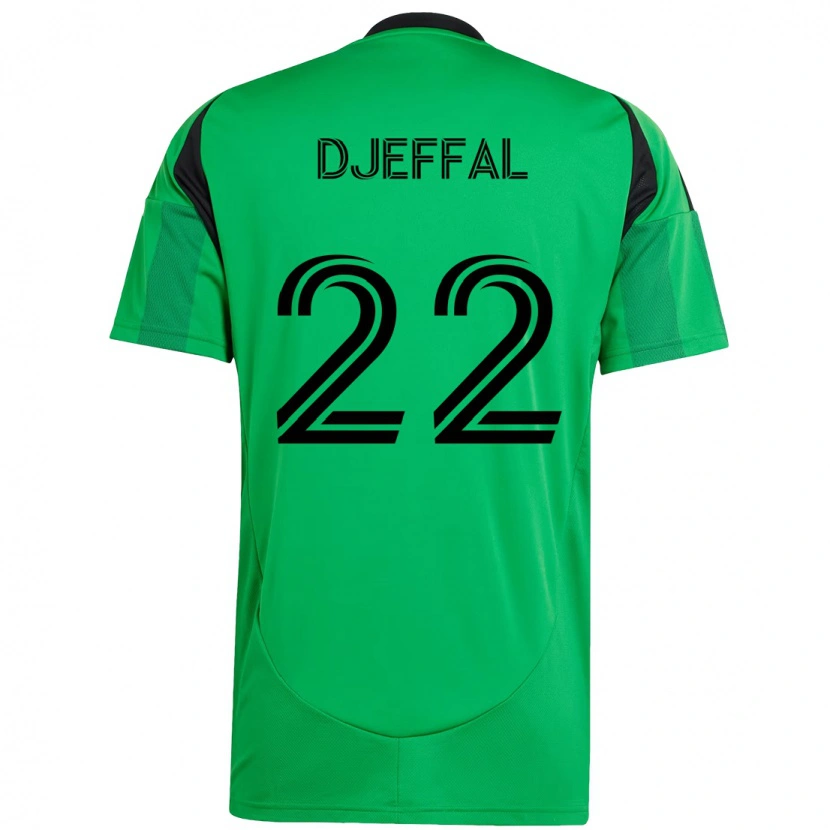 Danxen Dzieci Sofiane Djeffal #22 Biały Zielony Domowa Koszulka 2025/26 Koszulki Klubowe