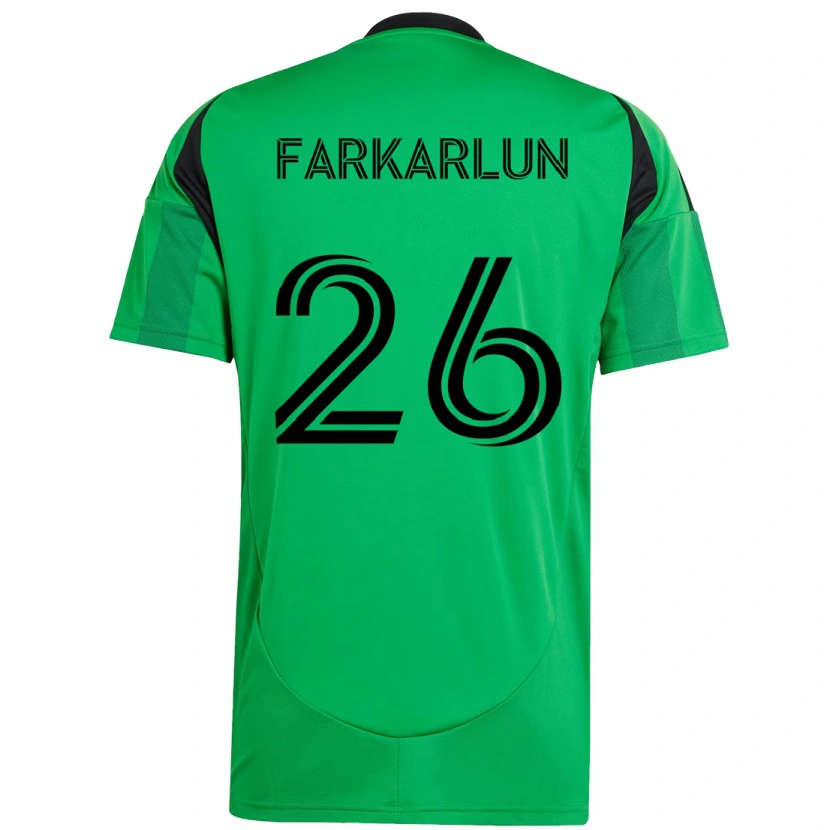 Danxen Dzieci Jimmy Farkarlun #26 Biały Zielony Domowa Koszulka 2025/26 Koszulki Klubowe