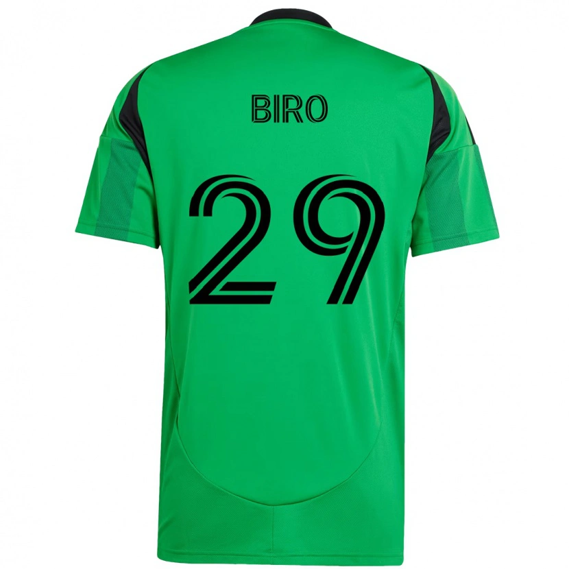 Danxen Dzieci Guilherme Biro #29 Biały Zielony Domowa Koszulka 2025/26 Koszulki Klubowe