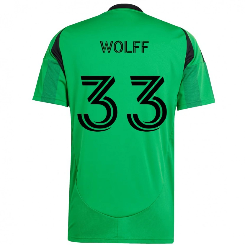 Danxen Dzieci Owen Wolff #33 Biały Zielony Domowa Koszulka 2025/26 Koszulki Klubowe