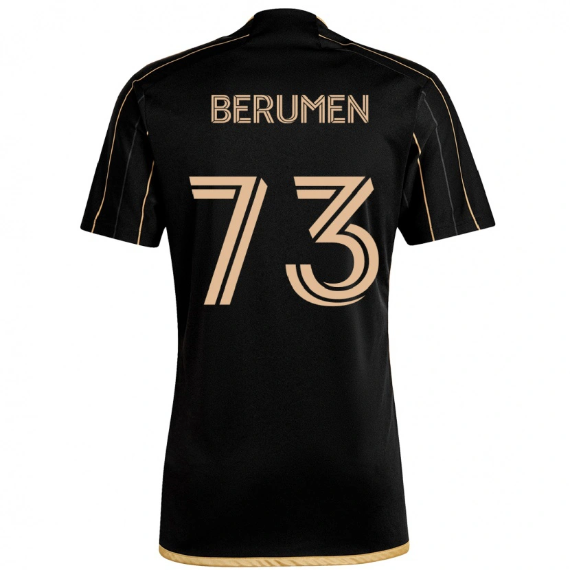 Danxen Dzieci Eddy Berumen #73 Czarny Brązowy Domowa Koszulka 2025/26 Koszulki Klubowe