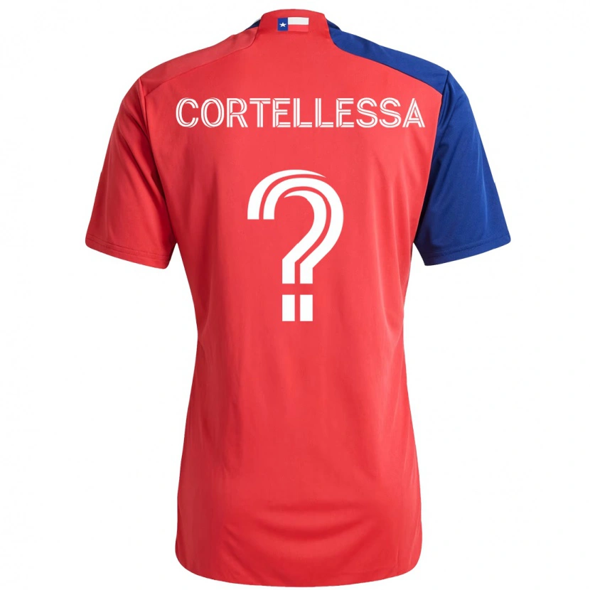 Danxen Dzieci Michael Cortellessa #0 Jasnoniebieski Czerwony Domowa Koszulka 2025/26 Koszulki Klubowe