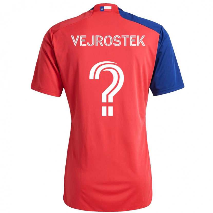 Danxen Dzieci Liam Vejrostek #0 Jasnoniebieski Czerwony Domowa Koszulka 2025/26 Koszulki Klubowe