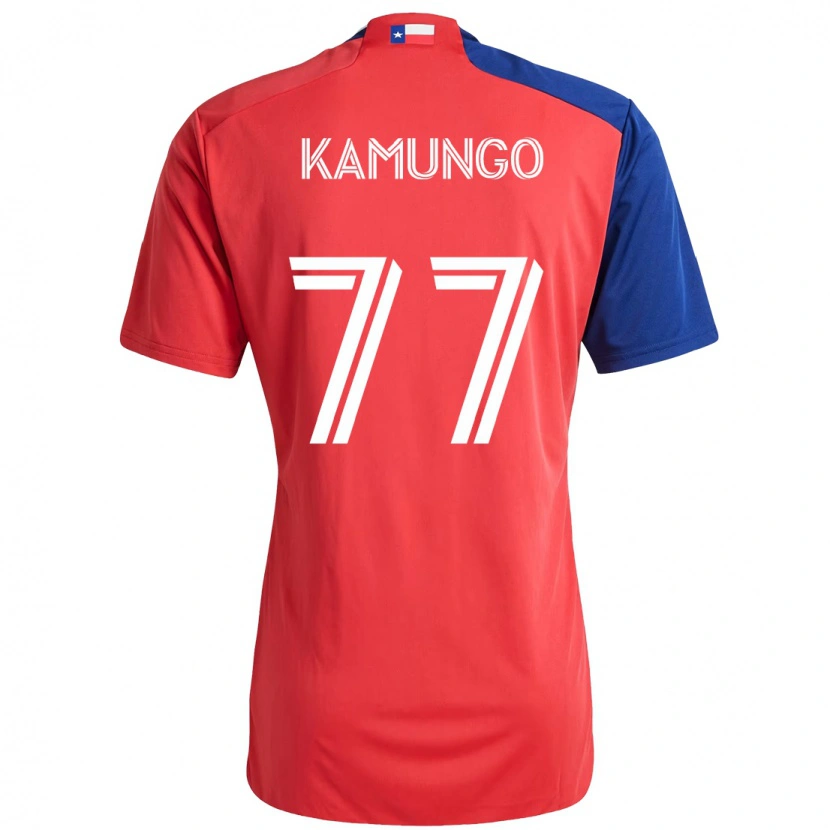 Danxen Dzieci Bernard Kamungo #77 Jasnoniebieski Czerwony Domowa Koszulka 2025/26 Koszulki Klubowe