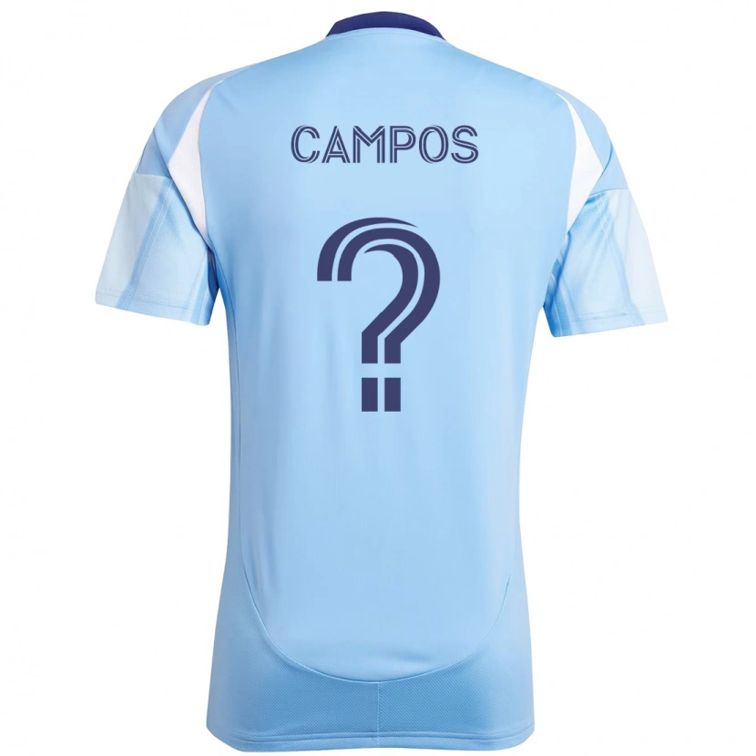 Danxen Dzieci Adonis Campos #0 Jasnoniebieski Domowa Koszulka 2025/26 Koszulki Klubowe