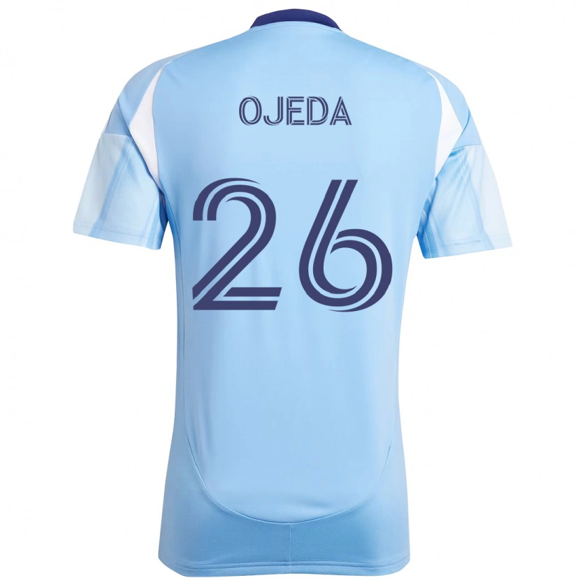 Danxen Dzieci Agustín Ojeda #26 Jasnoniebieski Domowa Koszulka 2025/26 Koszulki Klubowe