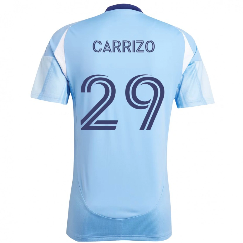 Danxen Dzieci Máximo Carrizo #29 Czarny Niebieski Pomarańczowy Domowa Koszulka 2025/26 Koszulki Klubowe