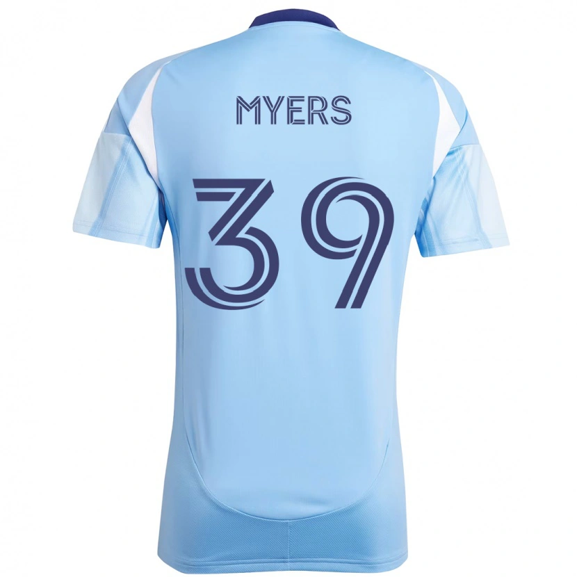 Danxen Dzieci Md Myers #39 Jasnoniebieski Domowa Koszulka 2025/26 Koszulki Klubowe