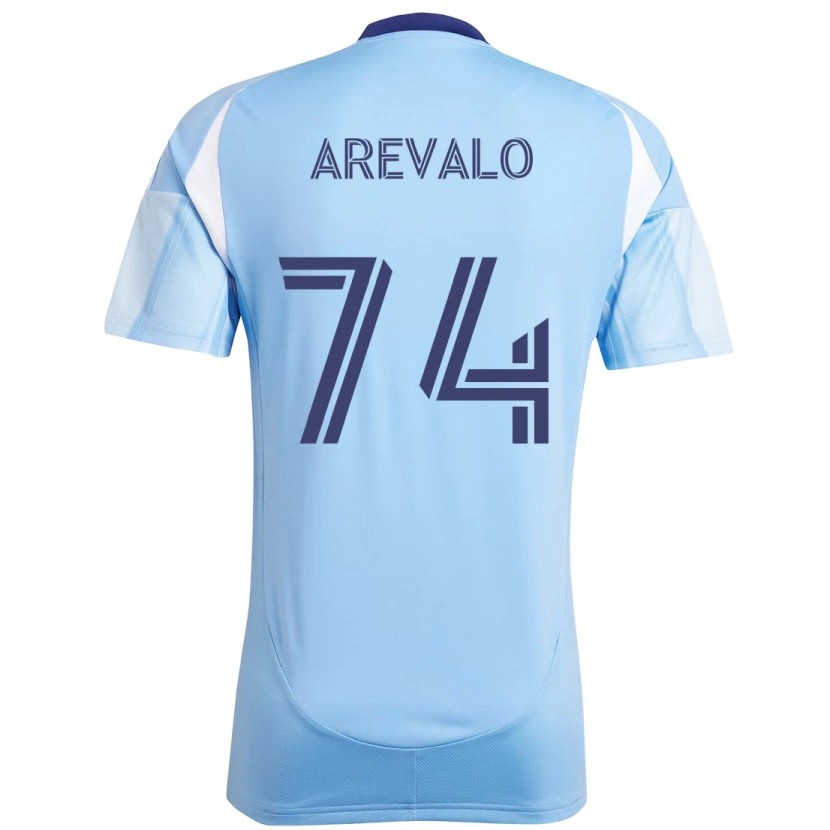 Danxen Dzieci Ronny Arévalo #74 Czarny Niebieski Pomarańczowy Domowa Koszulka 2025/26 Koszulki Klubowe