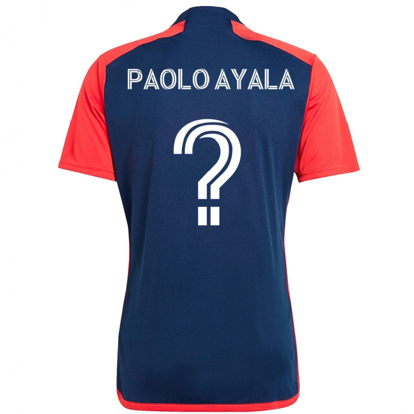 Danxen Dzieci Paolo Ayala #0 Biały Niebieski Domowa Koszulka 2025/26 Koszulki Klubowe