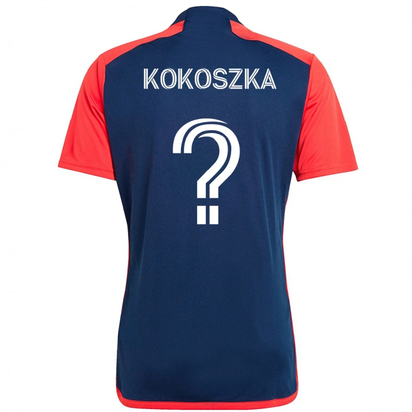 Danxen Dzieci Ayden Kokoszka #0 Biały Niebieski Domowa Koszulka 2025/26 Koszulki Klubowe