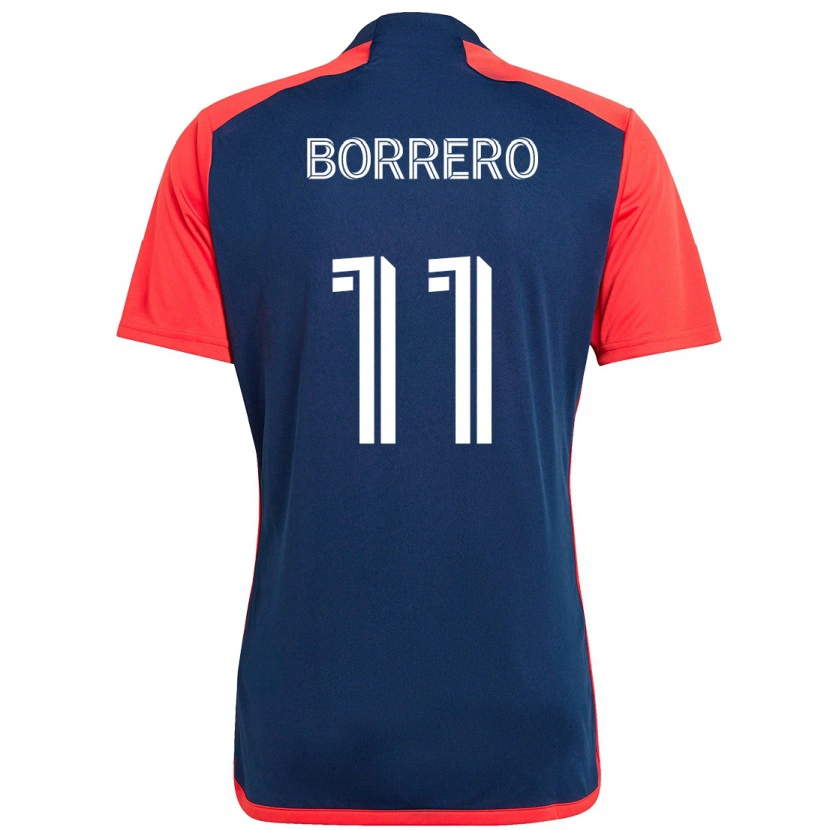 Danxen Dzieci Dylan Borrero #11 Niebieski Czerwony Domowa Koszulka 2025/26 Koszulki Klubowe