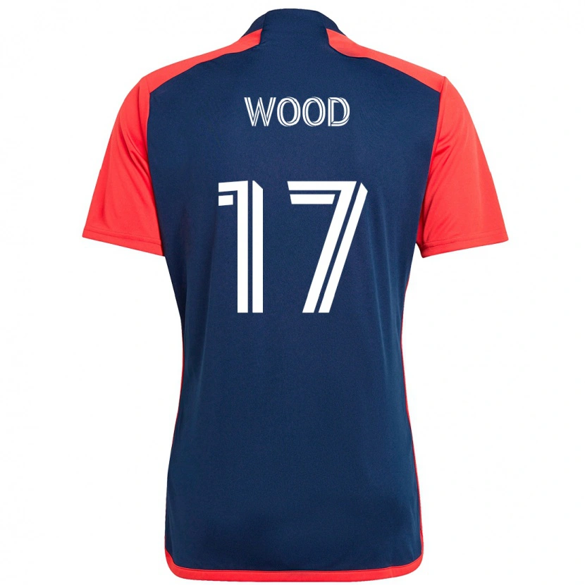 Danxen Dzieci Bobby Wood #17 Biały Niebieski Domowa Koszulka 2025/26 Koszulki Klubowe