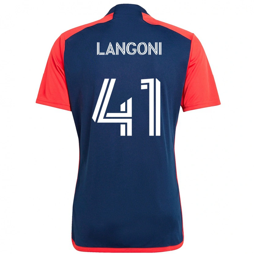 Danxen Dzieci Luca Langoni #41 Biały Niebieski Domowa Koszulka 2025/26 Koszulki Klubowe