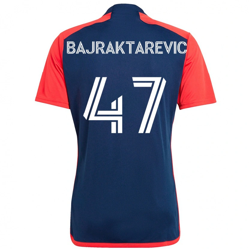 Danxen Dzieci Esmir Bajraktarevic #47 Niebieski Czerwony Domowa Koszulka 2025/26 Koszulki Klubowe