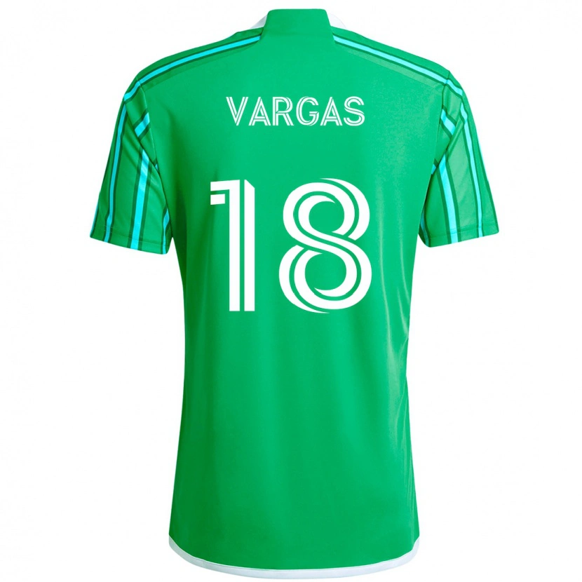 Danxen Dzieci Obed Vargas #18 Jasnoniebieski Domowa Koszulka 2025/26 Koszulki Klubowe