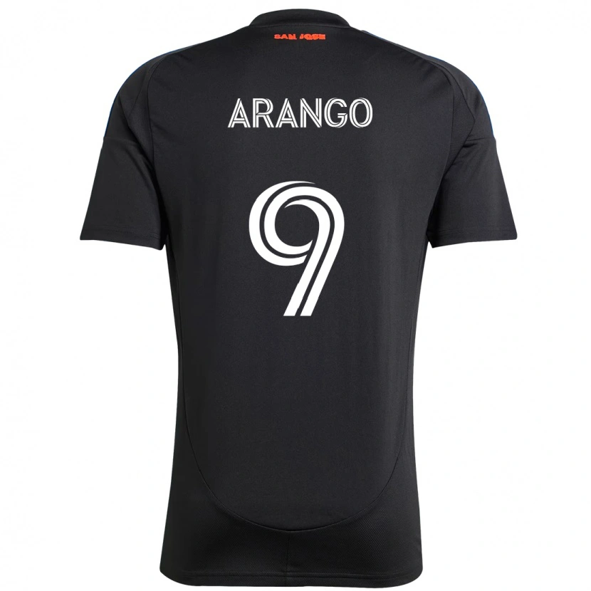 Danxen Dzieci Cristian Arango #9 Biały Czerwony Domowa Koszulka 2025/26 Koszulki Klubowe