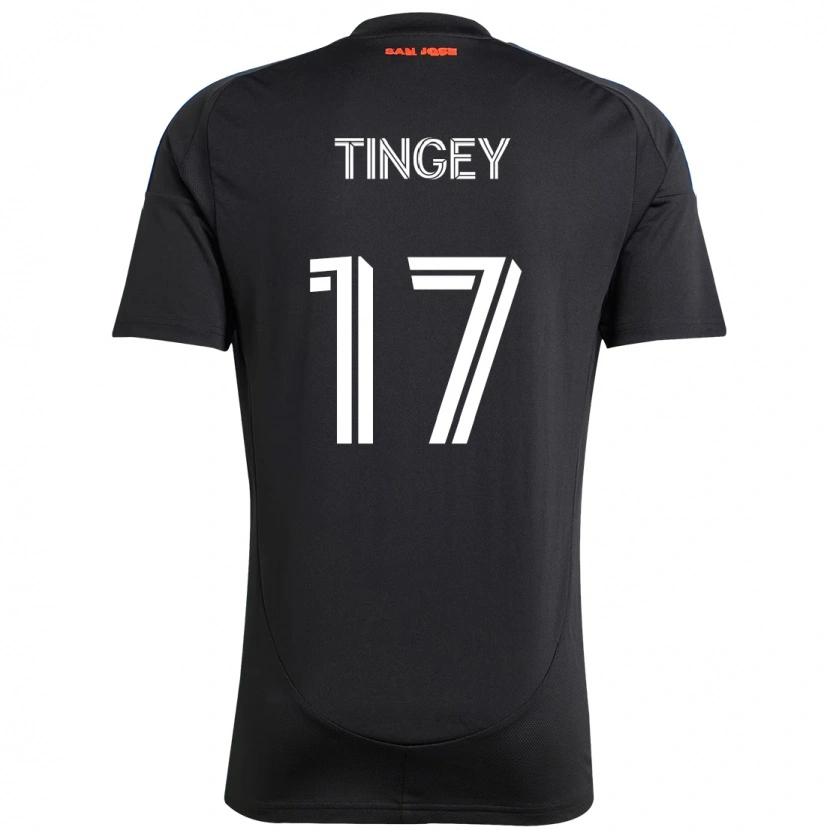 Danxen Dzieci Keegan Tingey #17 Biały Czerwony Domowa Koszulka 2025/26 Koszulki Klubowe
