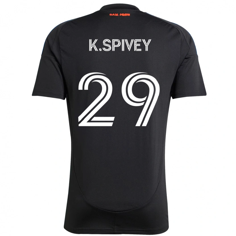 Danxen Dzieci Kaedren Spivey #29 Biały Czerwony Domowa Koszulka 2025/26 Koszulki Klubowe