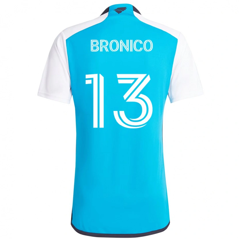 Danxen Dzieci Brandt Bronico #13 Błękitny Biały Domowa Koszulka 2025/26 Koszulki Klubowe
