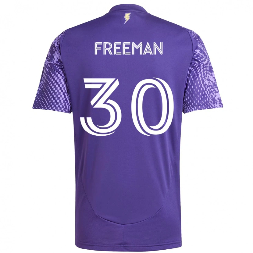 Danxen Dzieci Alex Freeman #30 Biały Fioletowy Domowa Koszulka 2025/26 Koszulki Klubowe