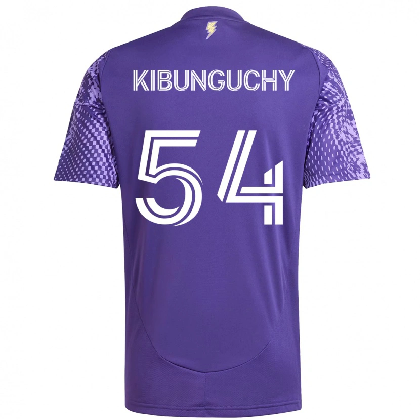 Danxen Dzieci Nabi Kibunguchy #54 Biały Fioletowy Domowa Koszulka 2025/26 Koszulki Klubowe