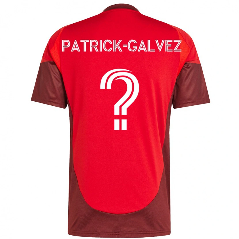 Danxen Dzieci Pablo Patrick-Galvez #0 Biały Czerwony Domowa Koszulka 2025/26 Koszulki Klubowe